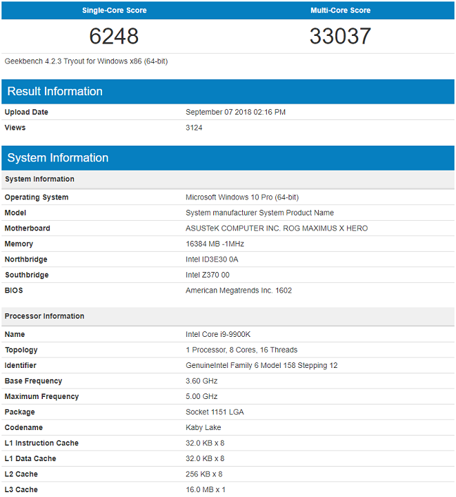 Intel Core i9-9900K